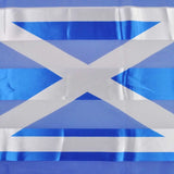 Silky satin Saltire Scotland flag scarf for St. Andrew’s Day