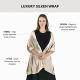 Satin Shawl for Weddings & Parties – Luxurious Fabric Perfect Hemming - Shawls & Wraps