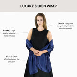 Satin Shawl for Weddings & Parties – Luxurious Fabric Perfect Hemming - Shawls & Wraps