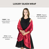 Satin Shawl for Weddings & Parties – Luxurious Fabric Perfect Hemming - Shawls & Wraps