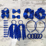 School Girl Plain Hair Accessories Set - Hair Accessory Set