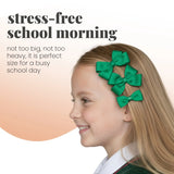 School Hair Accessories Set with Bow Alice Bands Alligator Clips & Elastics - Hair Accessory Set