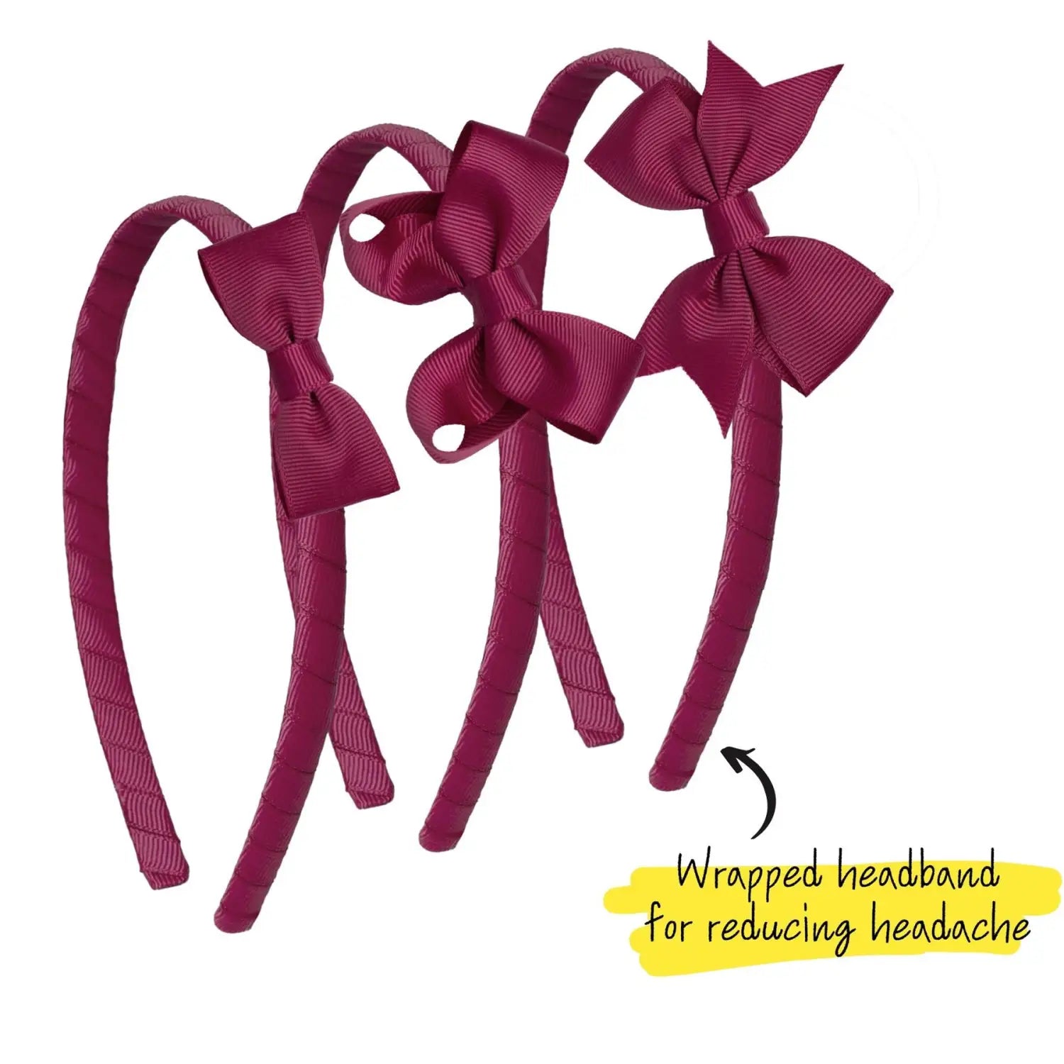 School Hair Accessories Set with Bow Alice Bands Alligator Clips & Elastics - Hair Accessory Set