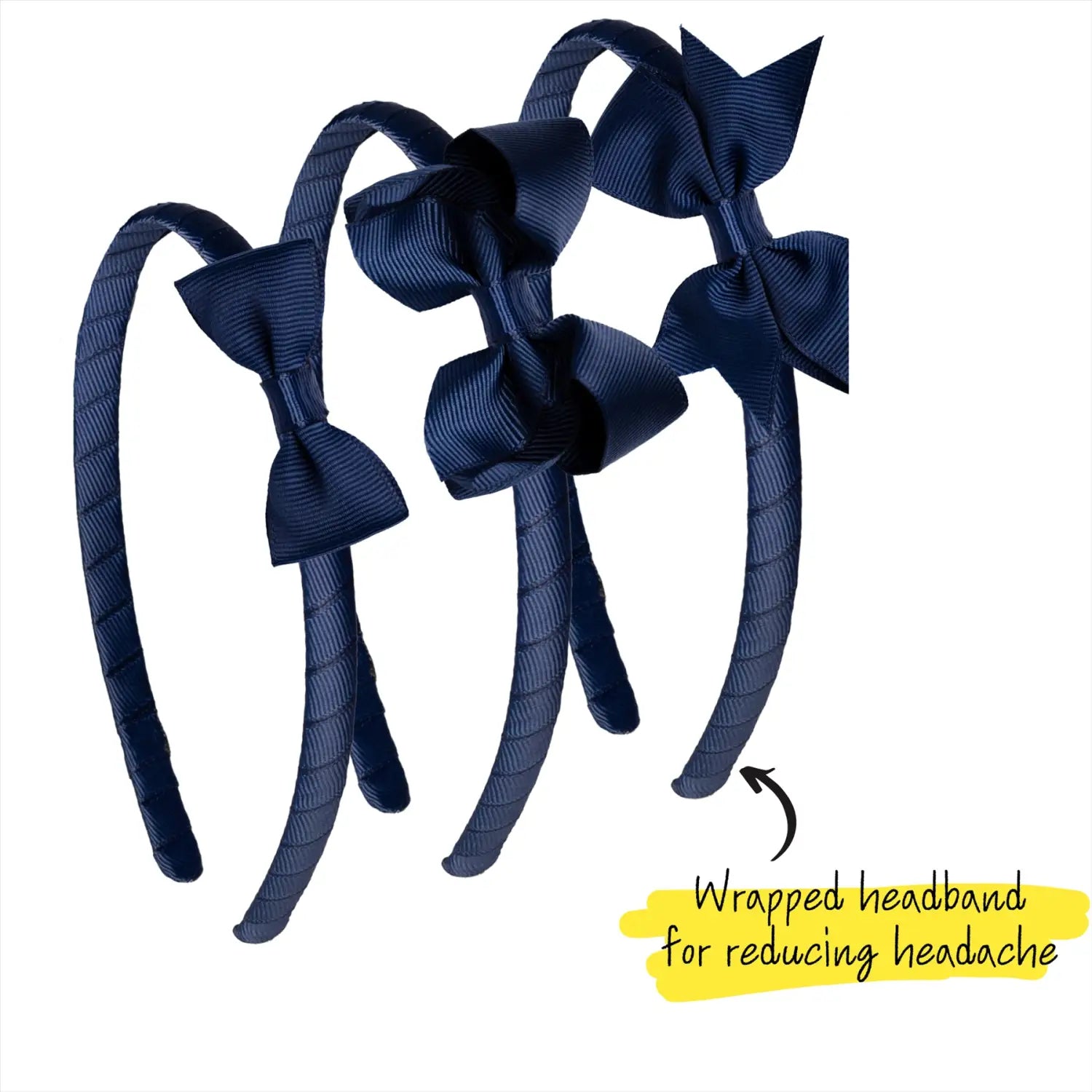 School Hair Accessories Set with Bow Alice Bands Alligator Clips & Elastics - Hair Accessory Set