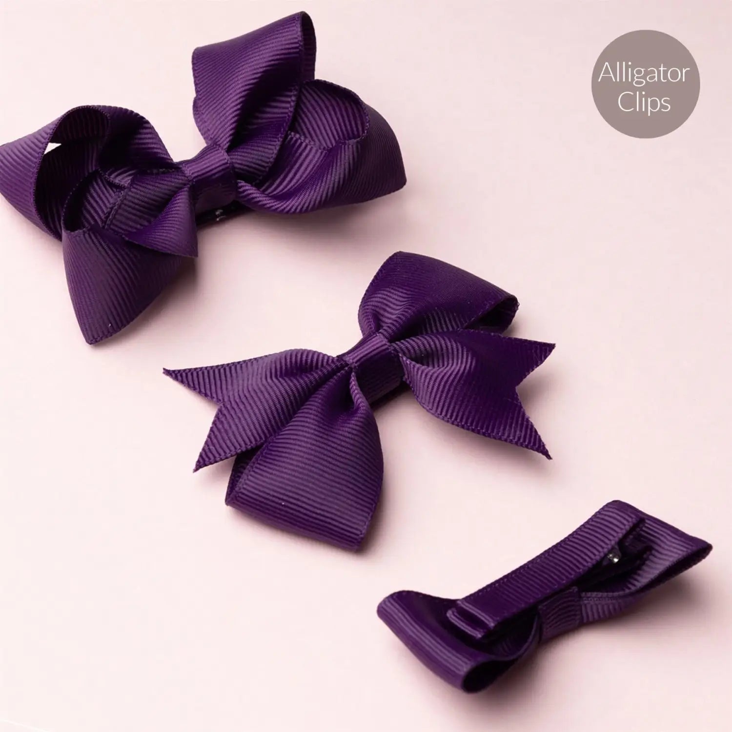 School Hair Accessories Set with Bow Alice Bands Alligator Clips & Elastics - Hair Accessory Set