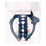 School Hair Accessories Set with Bow Alice Bands Alligator Clips & Elastics - Hair Accessory Set