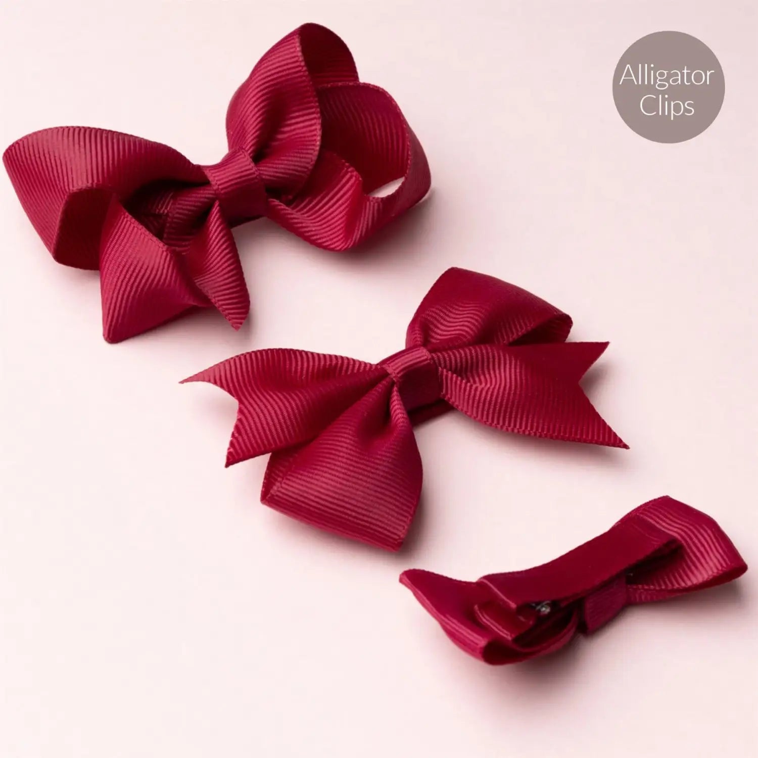 School Hair Accessories Set with Bow Alice Bands Alligator Clips & Elastics - Hair Accessory Set