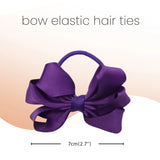 School Hair Bow Clips and Gingham Elastic Set for Girls - Hair Accessory Set