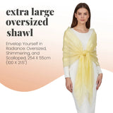 Sheer Shimmer Evening Lightweight Stole - Shawls & Wraps