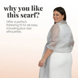 Sheer Shimmer Evening Lightweight Stole - Shawls & Wraps