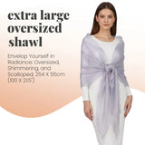 Sheer Shimmer Evening Lightweight Stole - Shawls & Wraps