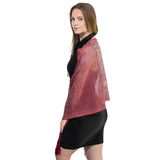 Shimmering Lurex Scarf Fishnet Evening Shawl Scarves - Shawls & Wraps