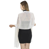 Shimmering Lurex Scarf Fishnet Evening Shawl Scarves - Shawls & Wraps