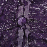 Shimmering metallic textured purple and silver fabric scarf