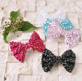 3pcs / lot crystal rhinestone bow hair clips for girls from Sparkling Bow Rhinestone Hair Clips Set