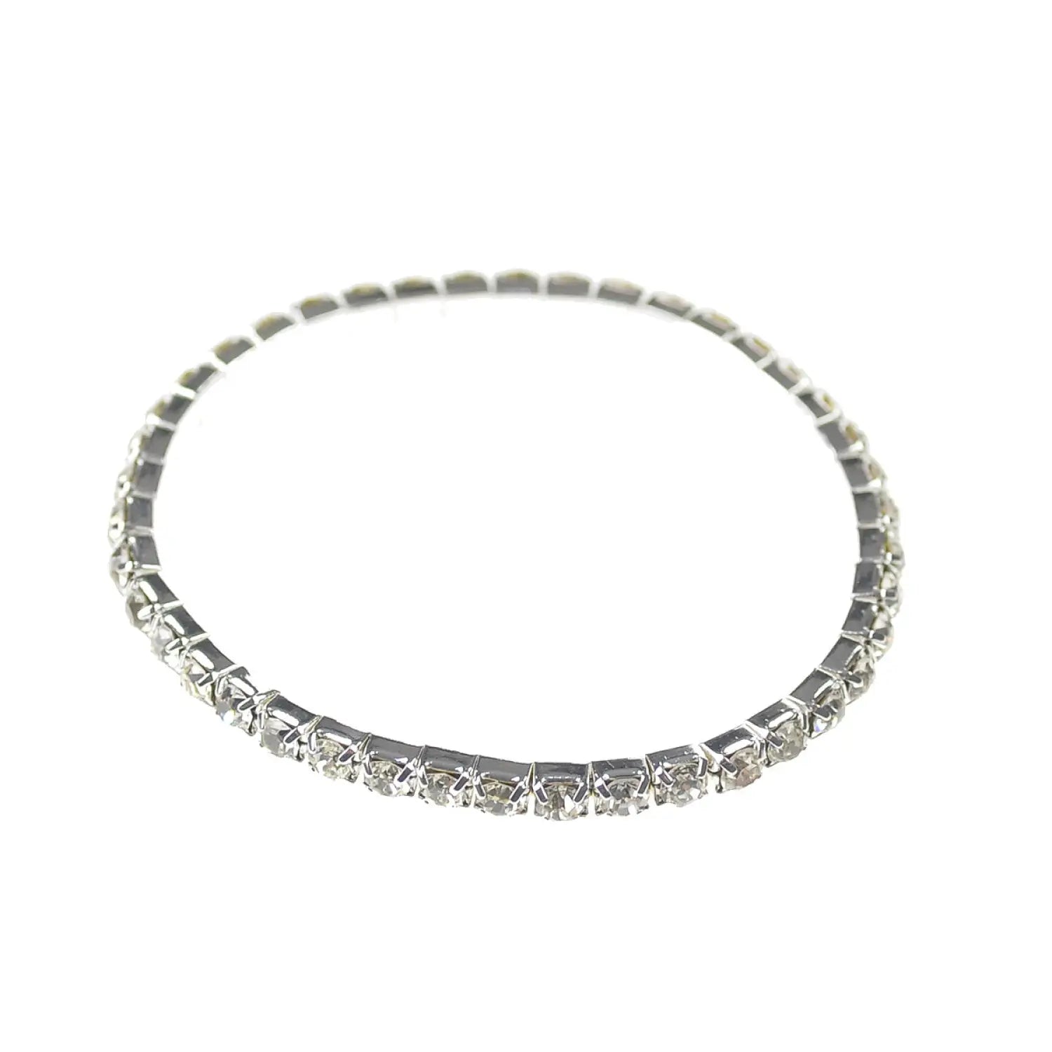Sparkling Stone Cuff - Crystal Diamante Bracelet - Diamond Bracelet