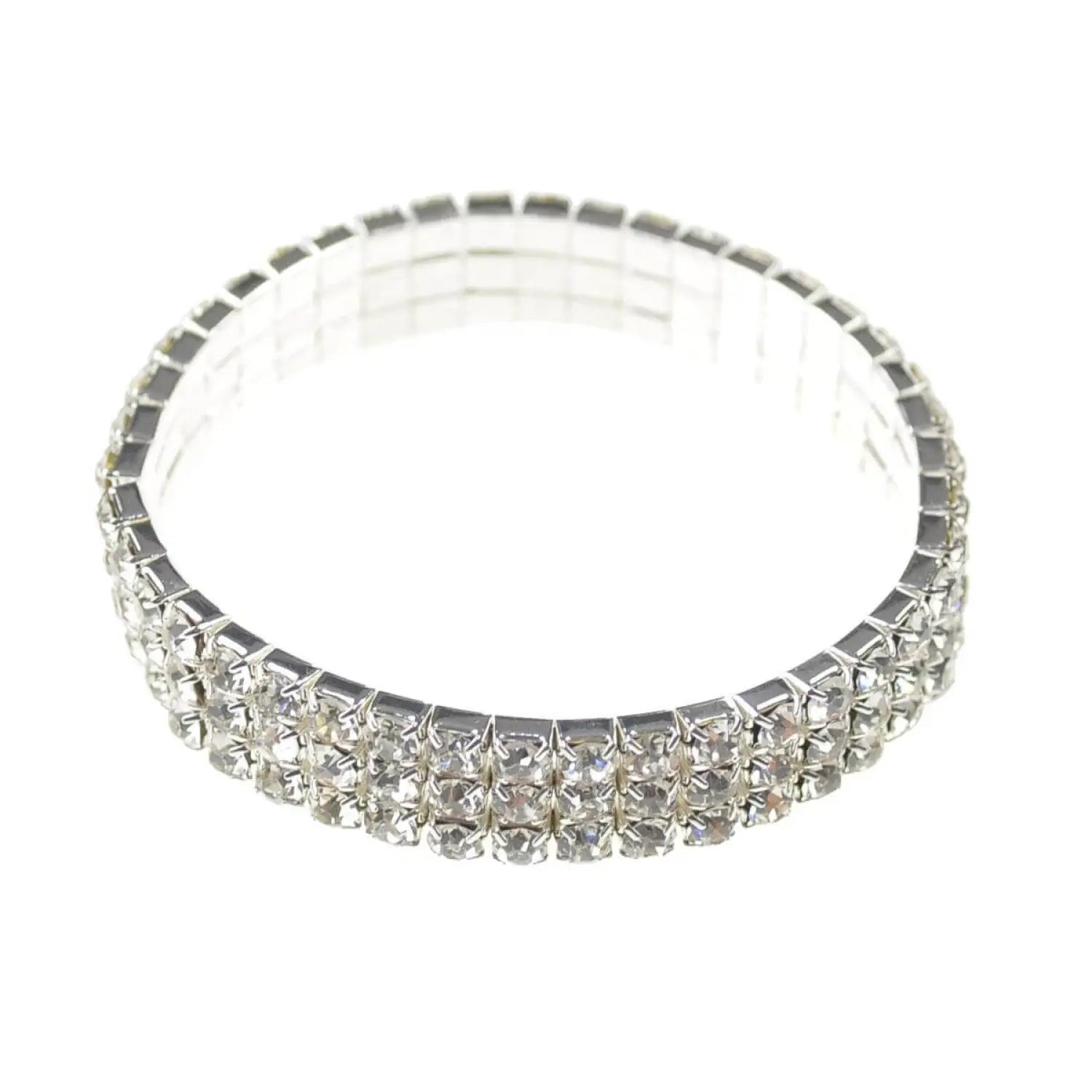 Sparkling Stone Cuff Crystal Diamante Bracelet - Diamond Bracelet