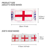 St. George Cross England Flag Scarf & Headband Set - England flag display