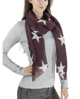 Retro Star Oversized Scarf with Stars for All Seasons