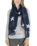 Retro Star Oversized Scarf for All Seasons