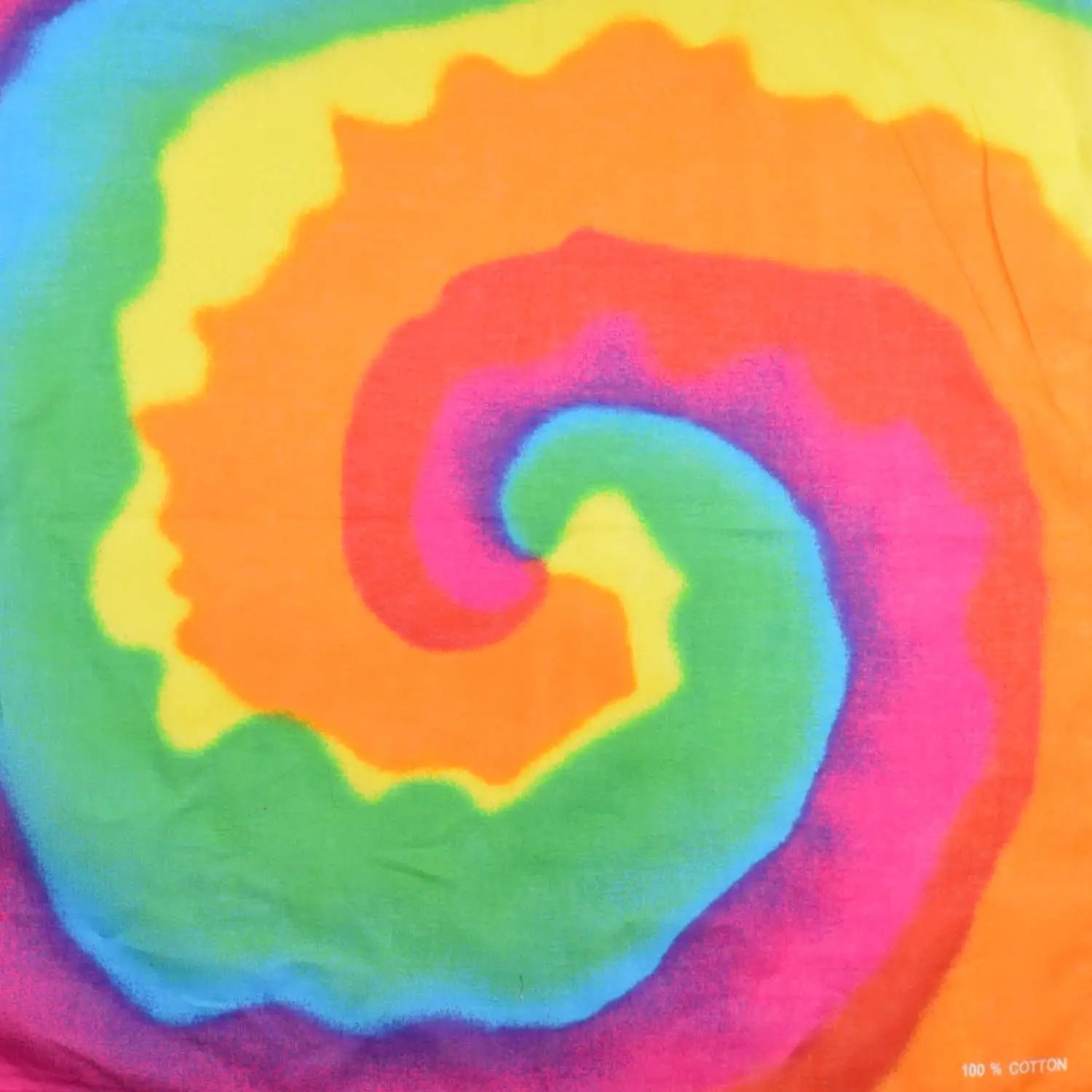 Swirl Multicoloured Rainbow Tie Dye T-Shirt in Cotton