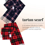 Tartan Winter Scarf – Soft & Warm with Cashmere Feel for Men & Women - Scarves
