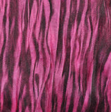 Tie Dye Crinkled Polyester Scarf on Pink and Black Background with Stripe