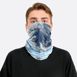Stylish tie dye face mask in blue - Tie Dye Versatile Neck Gaiter