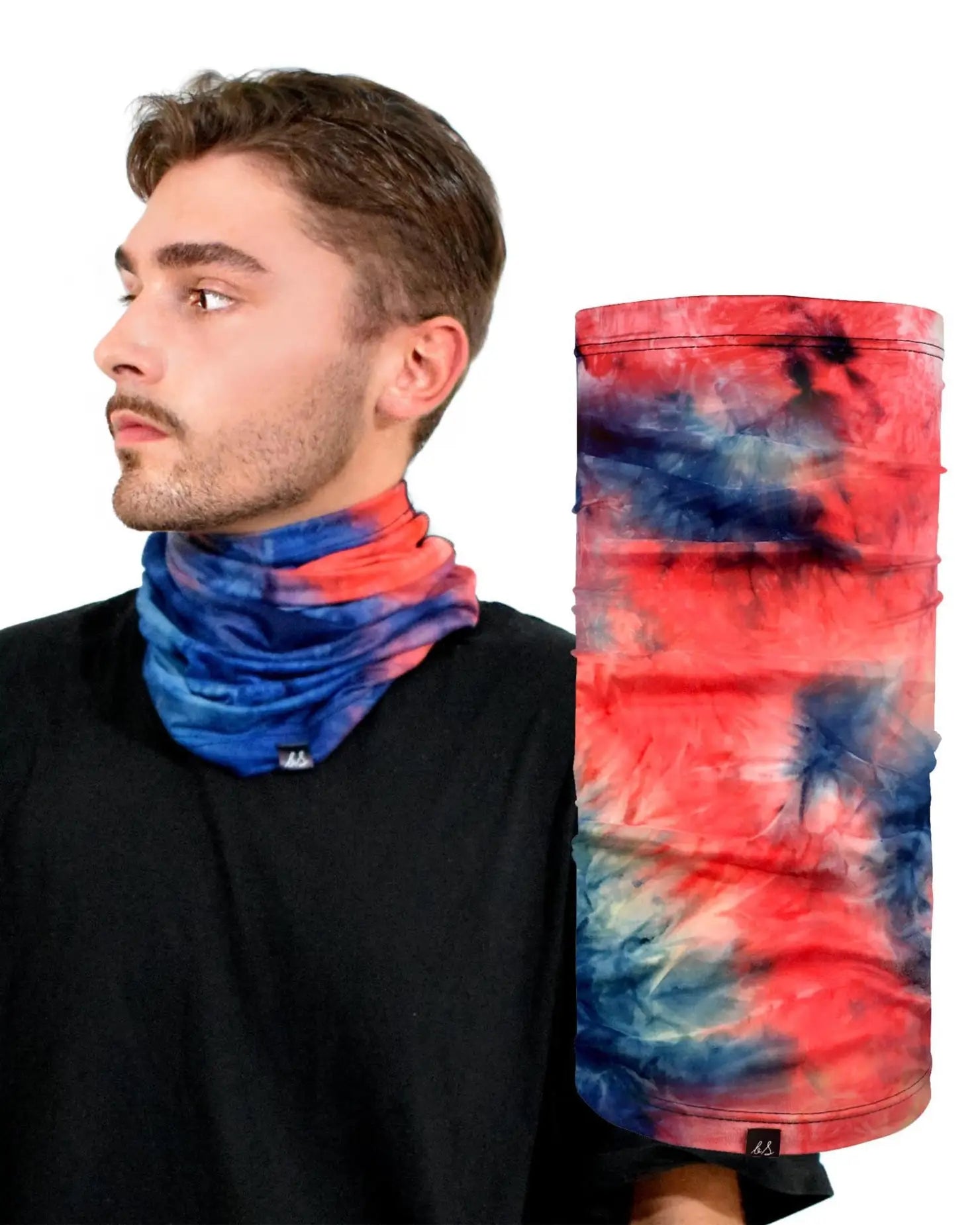 Tie Dye Multifunctional Neck Gaiter for Men: Stylish Headwear