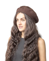 French Wool Beret Elegant Colours Woman Long Hair Hat