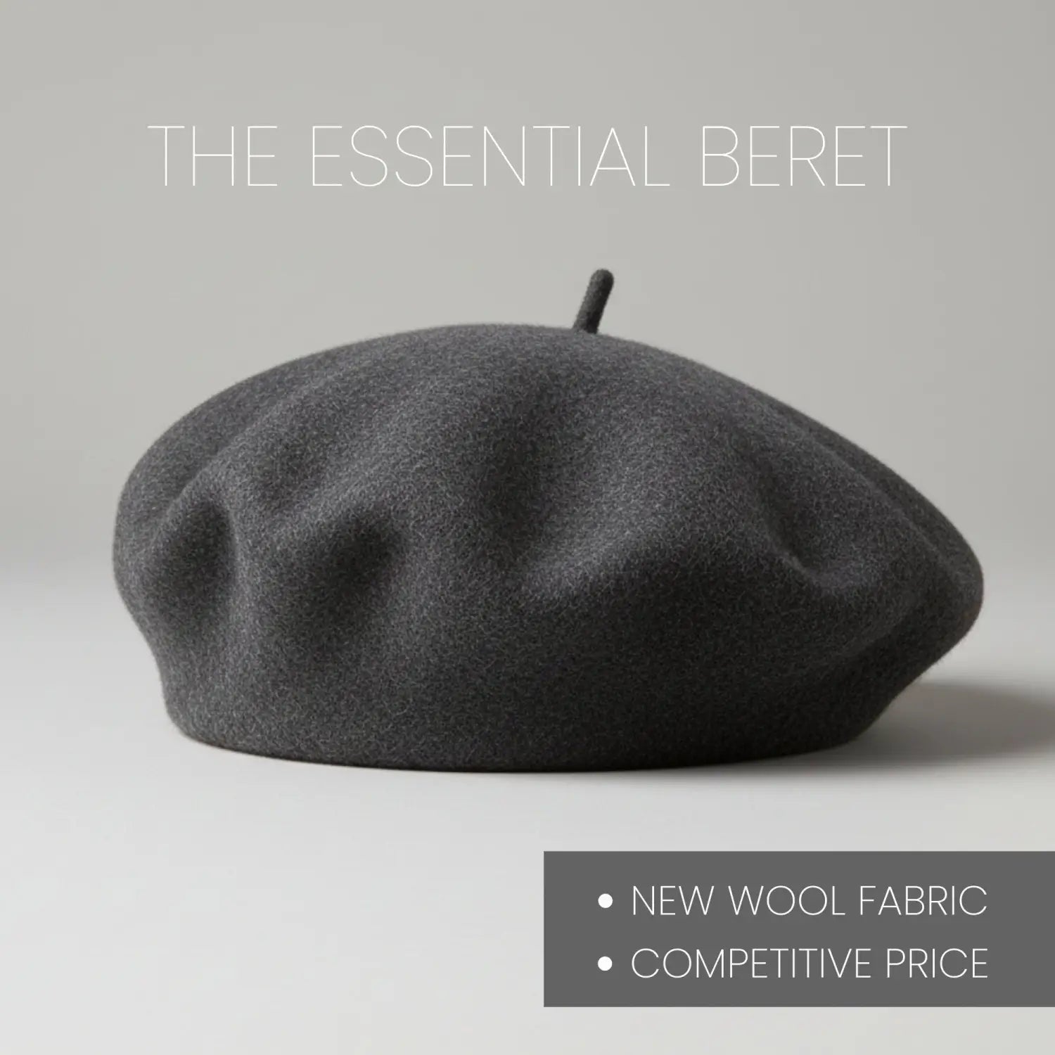 Timeless French Wool Beret in Elegant Colours - Hats