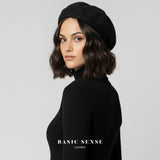 Timeless French Wool Beret in Elegant Colours - Hats
