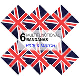 UK National Championships logo featured on Union Jack Flag Cotton Bandana Variety.