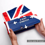 Person holding Union Jack Multifunctional Snood wallet.