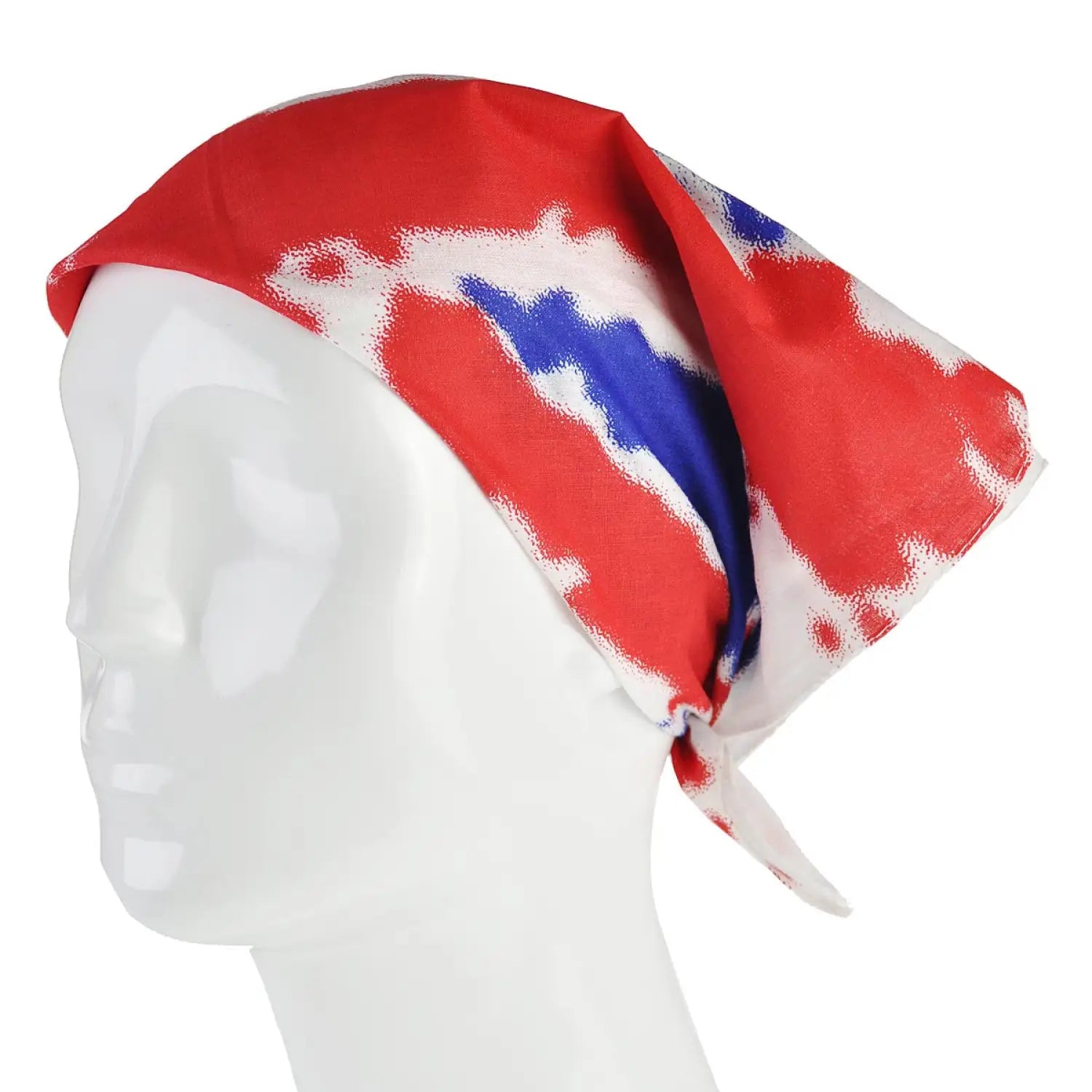 Union Jack Print Headband - Red, White, and Blue British Style