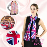 Union Jack Print Pure Silk Scarf - British Pride in Style