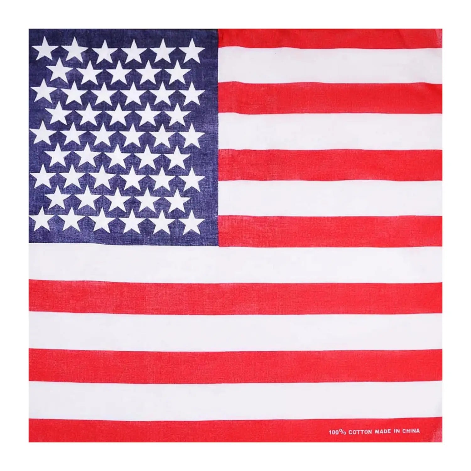USA Flag Cotton Bandana - 1PC - Bandanas