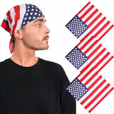 USA Flag Cotton Bandana - 3PCS - Bandanas