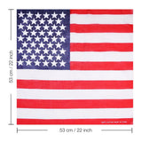 USA Flag Cotton Bandana - Bandanas