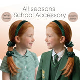Velvet School Hair Accessory Set - Headbands & Scrunchies in Uniform - Hair Accessory Set