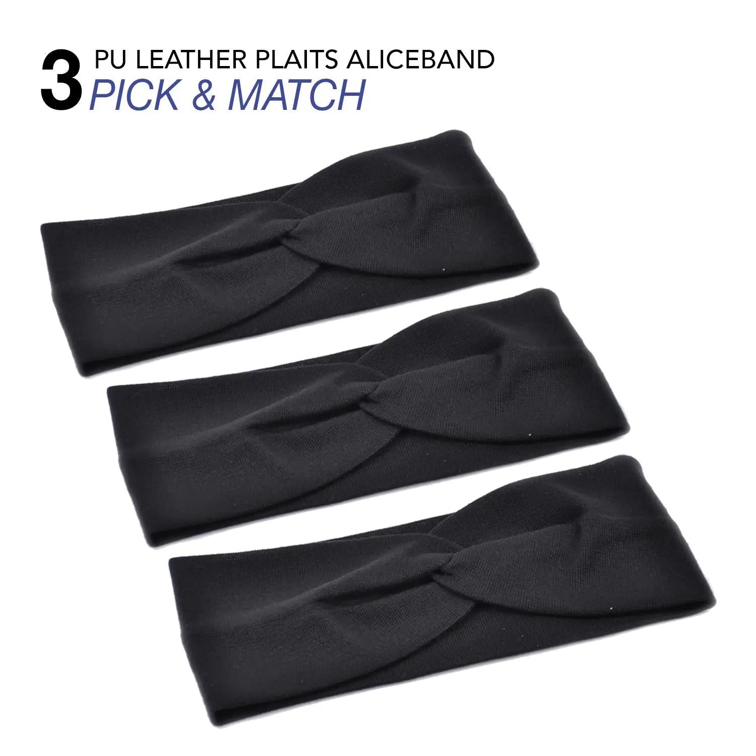 3-pack of black knot yoga headbands from Versatile Knot Yoga Headband Trio.