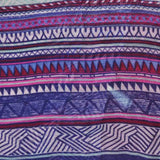 Vibrant Boho Aztec Snood: Colourful infinity scarf with purple and blue pattern