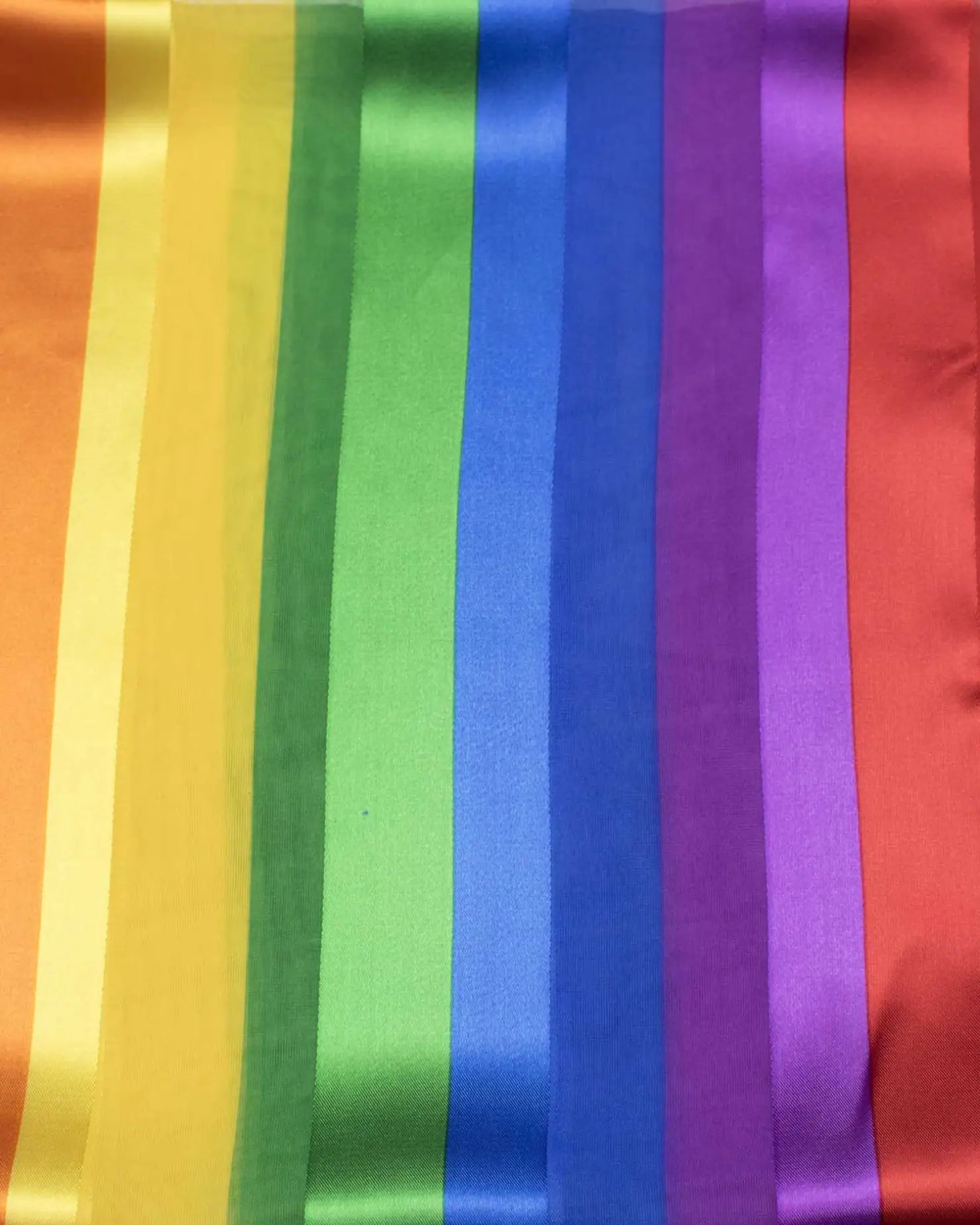 Vibrant Pride Rainbow Flag Satin Scarf - rainbow flag satin fabric display