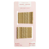 Wavy Bobby Pins - Non-Slip Kirby Grips for Hair Styling - Blonde - Clips & Grips