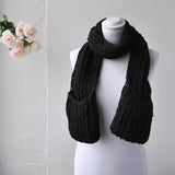 Winter Chunky Knitted Scarf with a Mannequin Display.