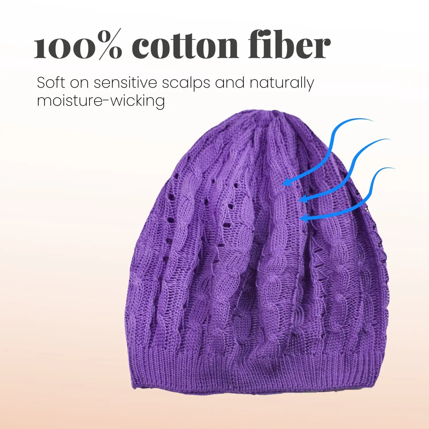 Women’s Cable Design Knitted Crochet Beanie Hat - Hats