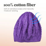 Women’s Cable Design Knitted Crochet Beanie Hat - Hats