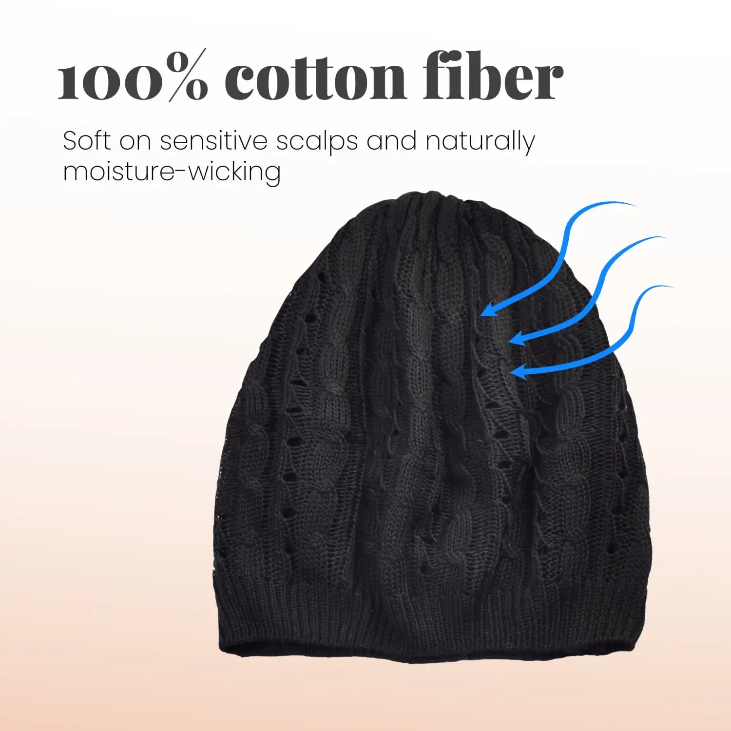 Women’s Cable Design Knitted Crochet Beanie Hat - Hats