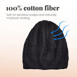 Women’s Cable Design Knitted Crochet Beanie Hat - Hats