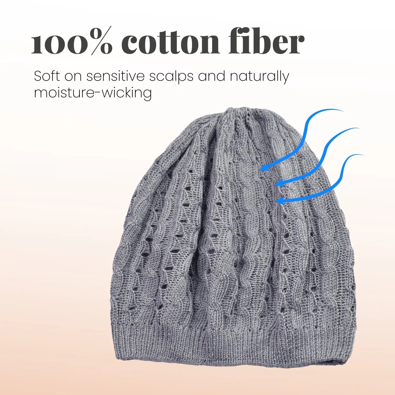 Women’s Cable Design Knitted Crochet Beanie Hat - Hats